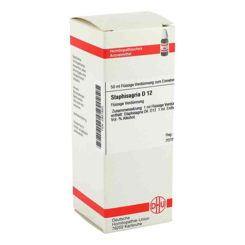 Staphisagria D12 Dilution 50 ml von DHU-Arzneimittel GmbH & Co. KG PZN 02931820