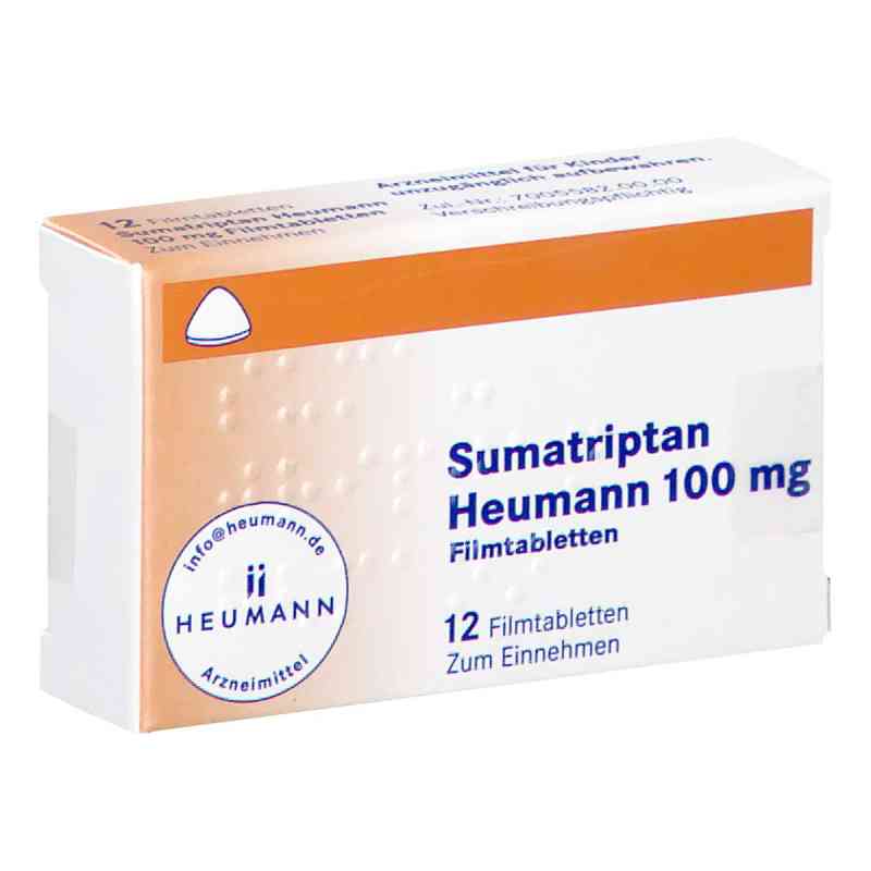 Sumatriptan Heumann 100 Mg Filmtabletten 12 stk von HEUMANN PHARMA GmbH & Co. Generica KG PZN 17438580