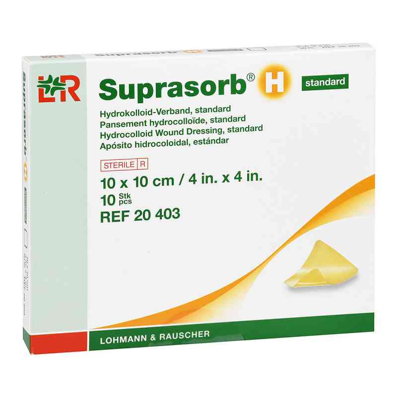 Suprasorb H Hydrokoll.verb.standard 10x10 cm 10 stk von Lohmann & Rauscher GmbH & Co.KG PZN 15563298