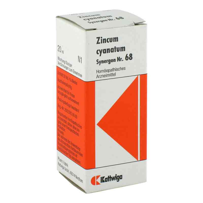 Synergon Komplex 68 Zincum Cyanatum Tropfen 20 ml von Kattwiga Arzneimittel GmbH PZN 00998240