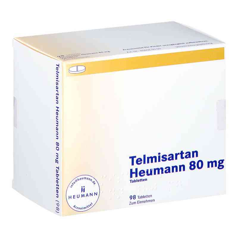 Telmisartan Heumann 80 mg Tabletten 98 stk von HEUMANN PHARMA GmbH & Co. Generica KG PZN 15864781