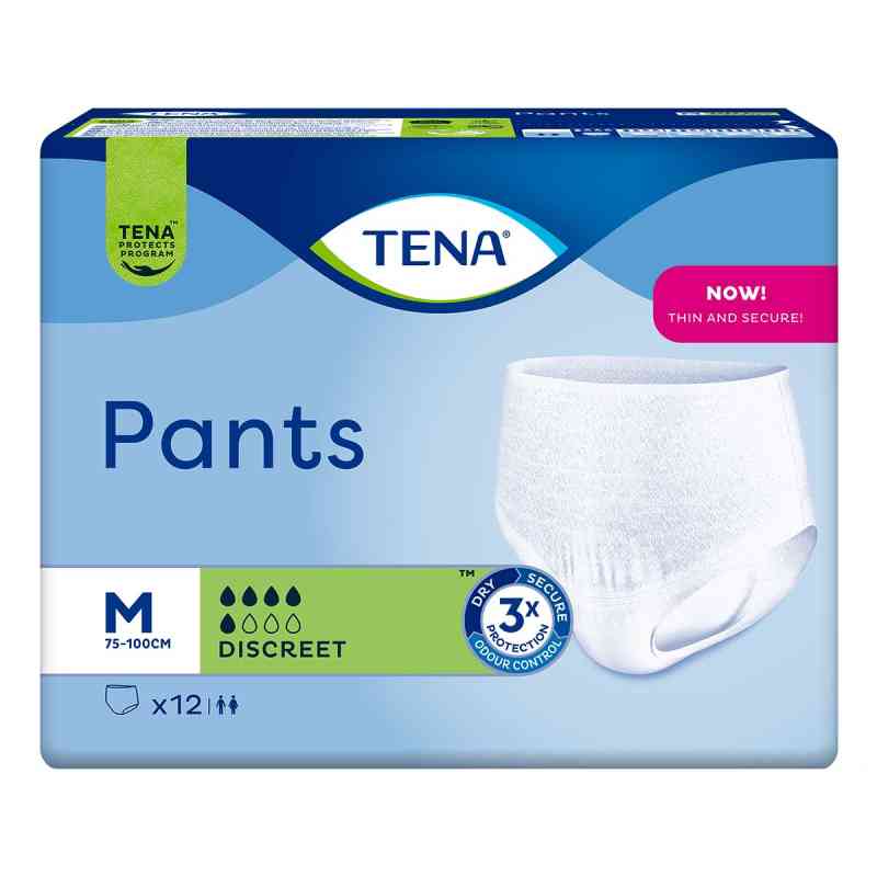 Tena Pants Discreet medium 75-100 cm Einweghose 12 stk von Essity Germany GmbH PZN 01866859