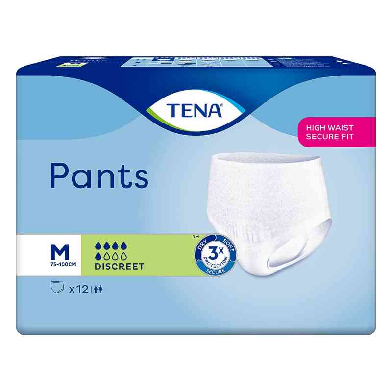Tena Pants Discreet medium 75-100 cm Einweghose 4X12 stk von Essity Germany GmbH PZN 10180799