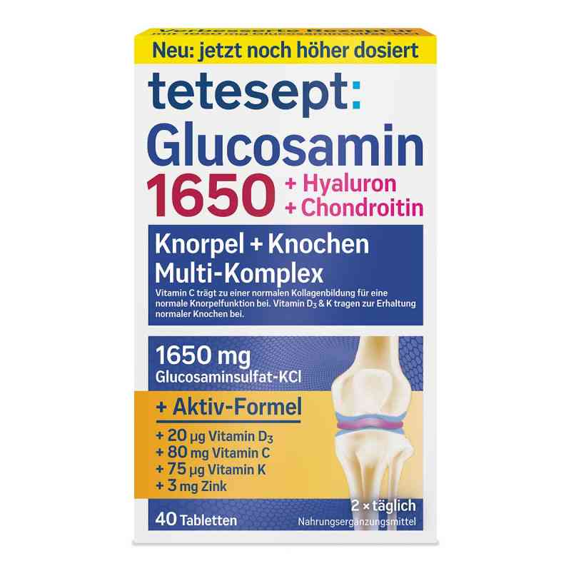 Tetesept Glucosamin 1650 Filmtabletten 40 stk von Merz Consumer Care GmbH PZN 19402474