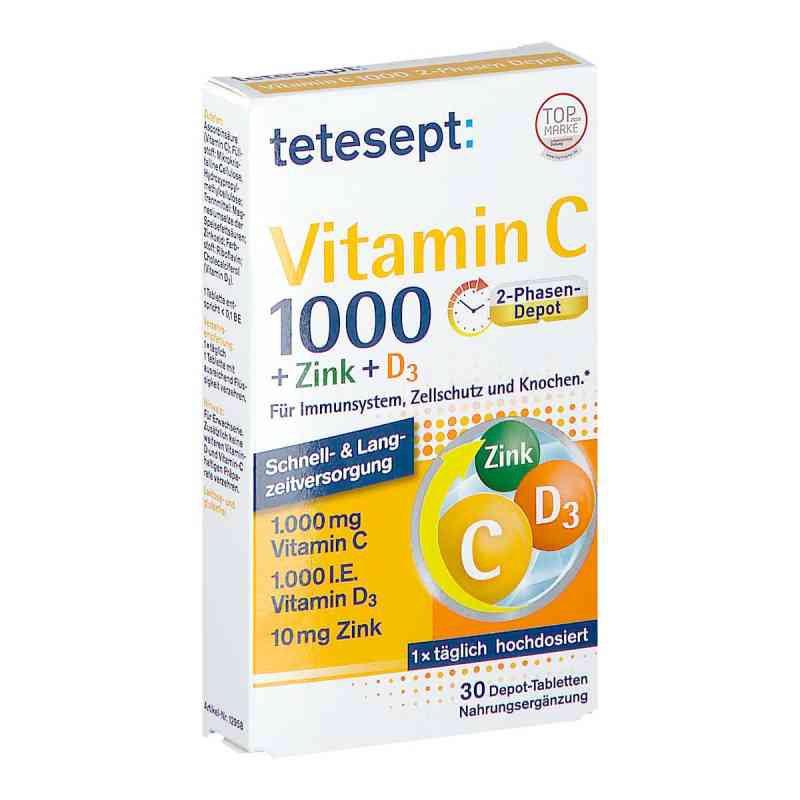 Tetesept Vitamin C1 .000+zink+d3 1.000 I.e. Tabletten 30 stk von Merz Consumer Care GmbH PZN 15589814