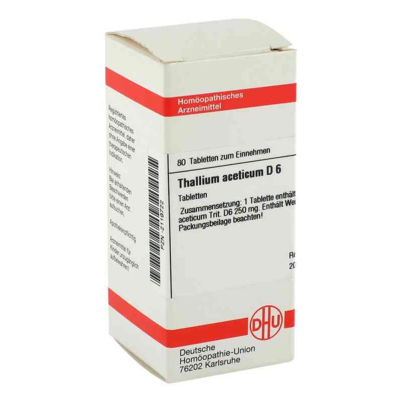 Thallium Acet. D6 Tabletten 80 stk von DHU-Arzneimittel GmbH & Co. KG PZN 02119722