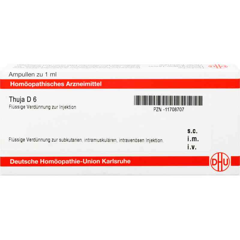 Thuja D6 Ampullen 8X1 ml von DHU-Arzneimittel GmbH & Co. KG PZN 11708707