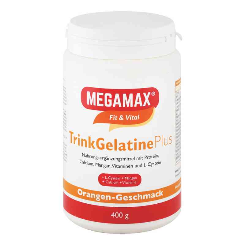 Trinkgelatine Orange Megamax Pulver 400 g von Megamax B.V. PZN 08692233