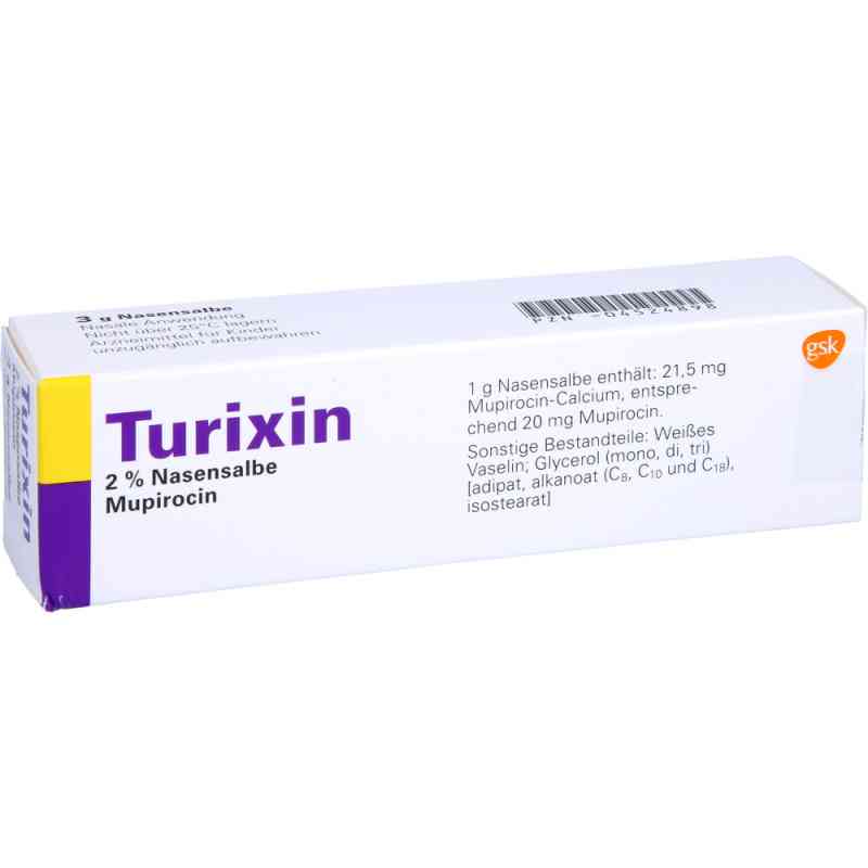 Turixin Nasensalbe 3 g von GlaxoSmithKline GmbH & Co. KG PZN 04524898