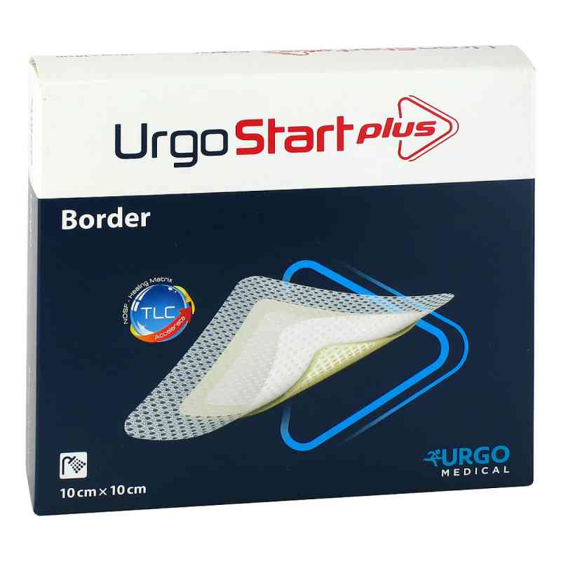 Urgostart Plus Border 10x10 cm Wundverband 10 stk von Urgo GmbH PZN 12898905