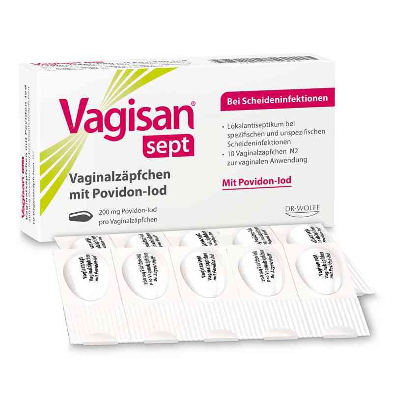 Vagisan Sept Vaginalzäpfchen Mit Povidon-Iod 10 stk von Dr. August Wolff GmbH & Co. KG Arzneimittel PZN 16930899