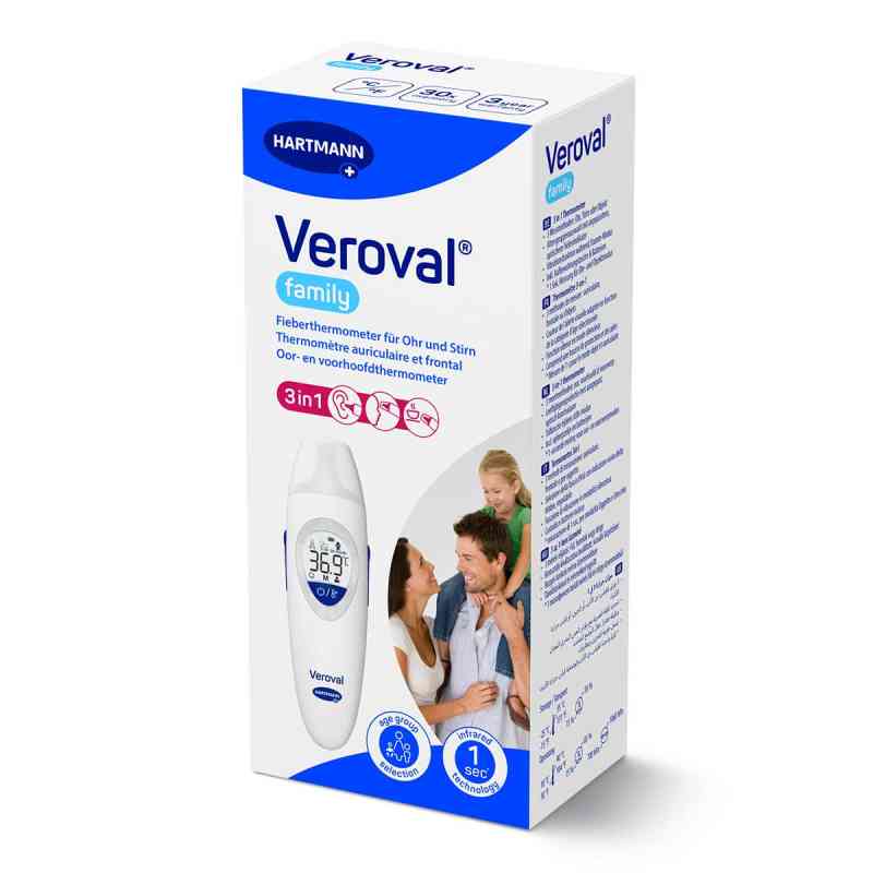 Veroval Family 3in1 Infrarot-Fieberthermometer 1 stk von PAUL HARTMANN AG PZN 19778802