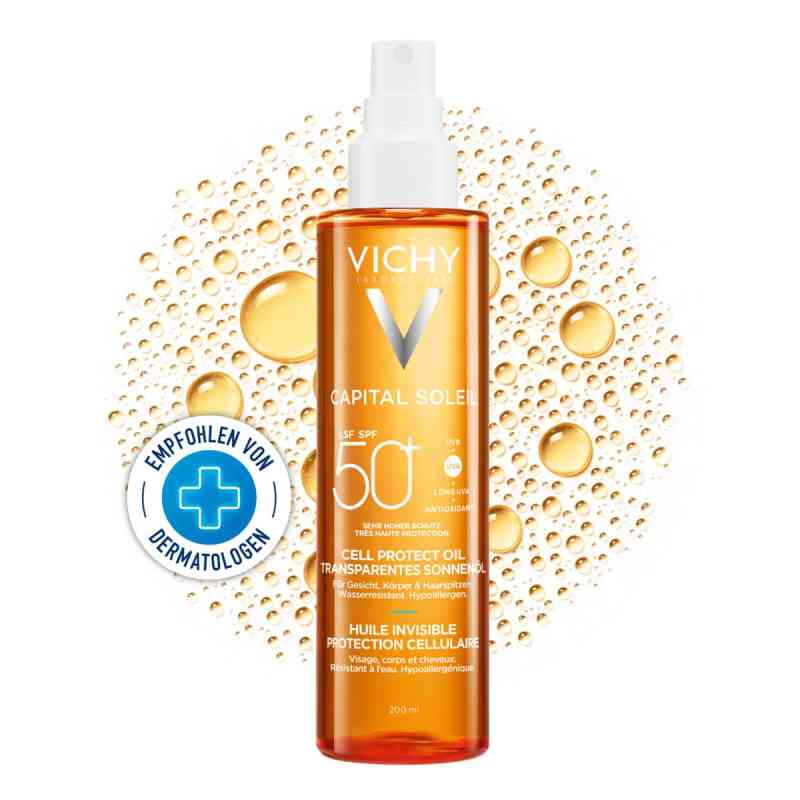 Vichy Capital Soleil Cell Protect Oil Lsf 50 200 ml von L'Oreal Deutschland GmbH Geschäftsbereich VICHY PZN 19504045