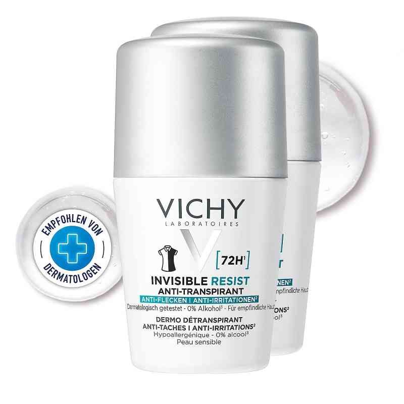 Vichy Deo Roll-on 72h Anti-flecken Invisible Dp 2X50 ml von L'Oreal Deutschland GmbH PZN 19398809