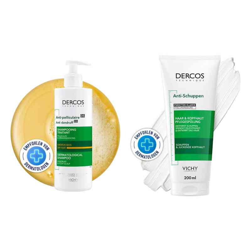 Vichy Dercos Anti-schuppen Shampoo trock. Kopfh.+ Conditioner 390+200  von L'Oreal Deutschland GmbH PZN 08106637