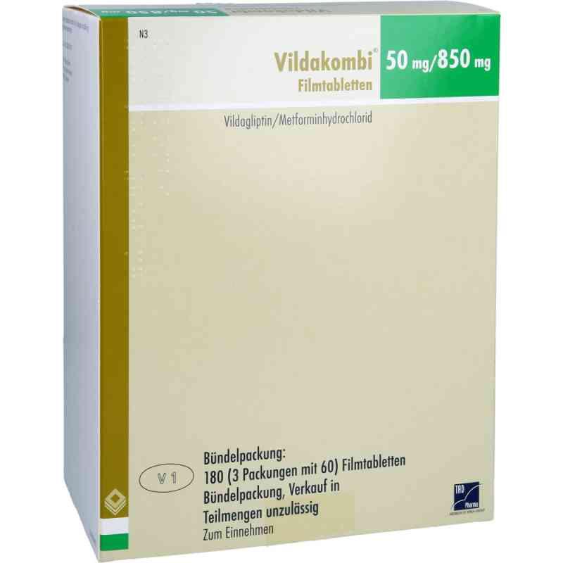 Vildakombi 50 Mg/850 Mg Filmtabletten 3X60 stk von TAD Pharma GmbH PZN 18112515