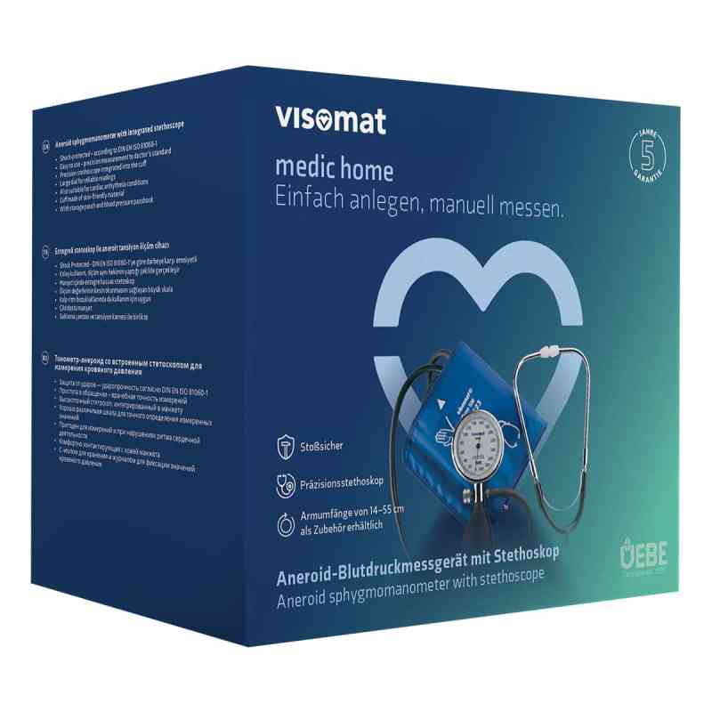 Visomat medic home XXL Blutdruckmessgerät mit Stethoskop 1 stk von Uebe Medical GmbH PZN 11137340