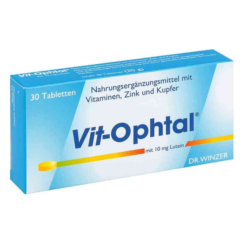Vit Ophtal mit 10 mg Lutein Tabletten 30 stk von Dr. Robert Winzer Pharma GmbH PZN 04781098
