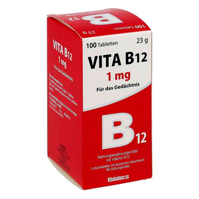 Vita B12 1 mg Lutschtabletten 100 stk von Blanco Pharma GmbH PZN 11678604