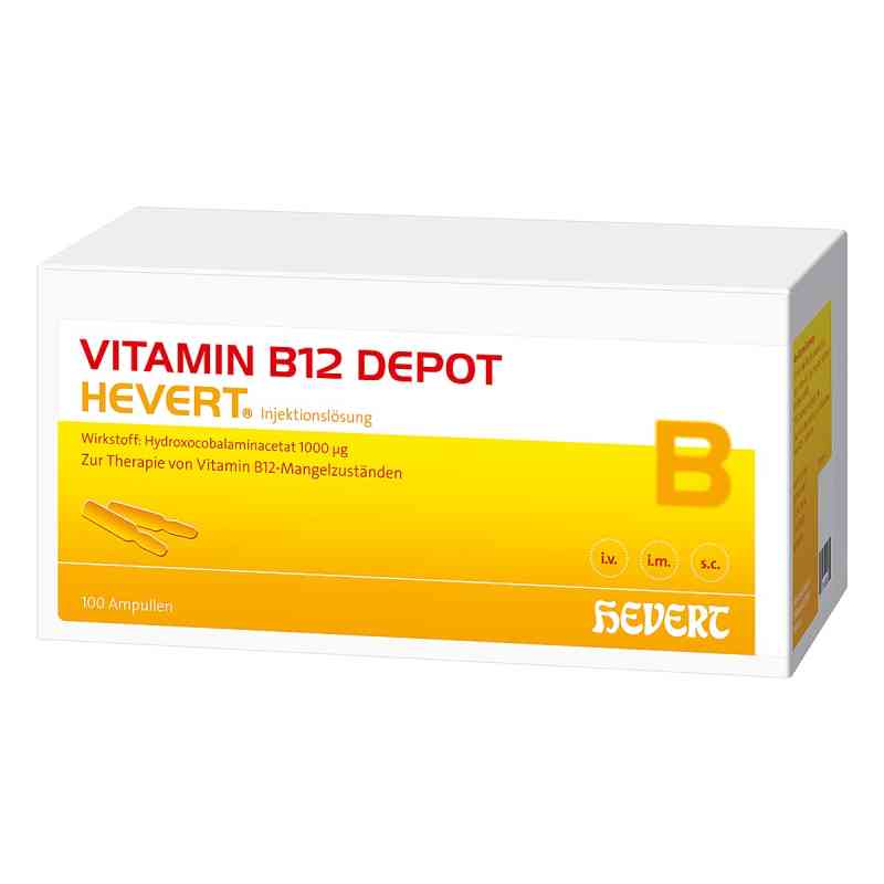 Vitamin B12 Depot Hevert Ampullen 100X2 ml von Hevert-Arzneimittel GmbH & Co. KG PZN 06078380