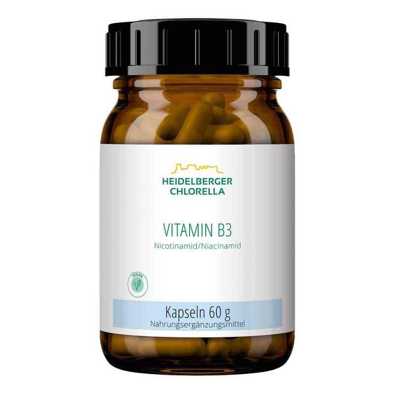 Vitamin B3 Nicotinamid Kapseln 120 stk von Heidelberger Chlorella GmbH PZN 09460772
