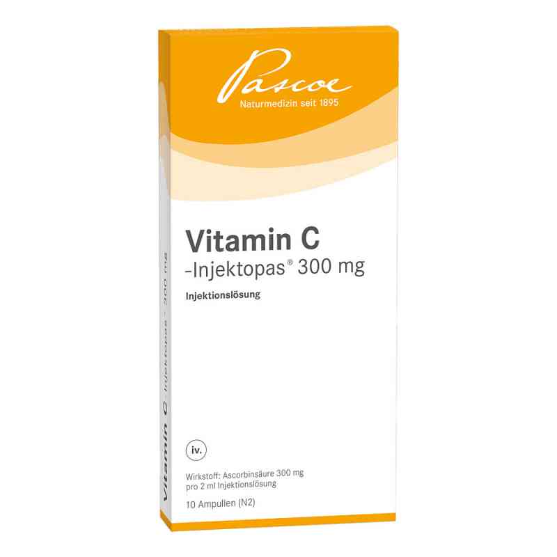 Vitamin C Injektopas 300 mg Injektionslösung 10X2 ml von Pascoe pharmazeutische Präparate PZN 06329600