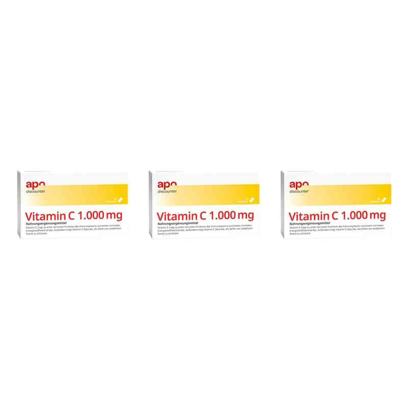 Vitamin C Tabletten 1000 mg von apodiscounter 3x 60 stk von apo.com Group GmbH PZN 08101847