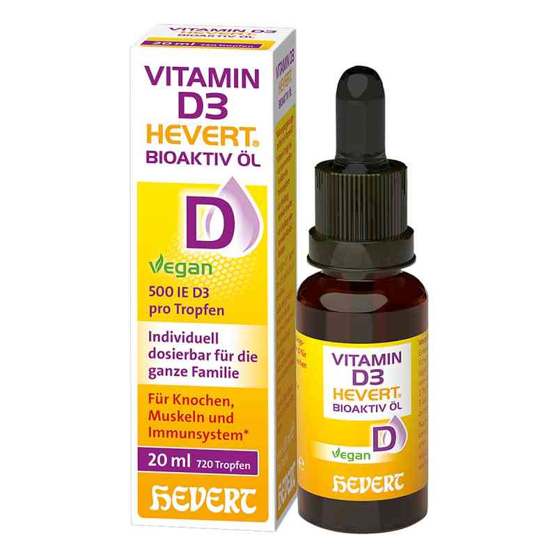Vitamin D3 Hevert Bioaktiv Öl 20 ml von Hevert-Arzneimittel GmbH & Co. KG PZN 20088913