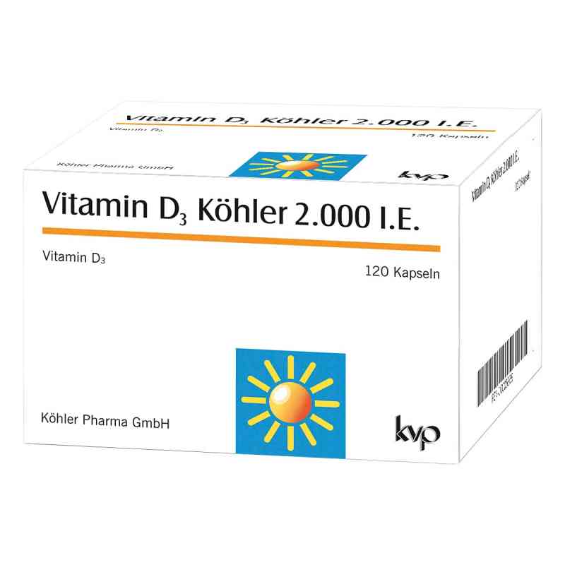 Vitamin D3 Köhler 2000 Ie Kapseln 120 stk von Köhler Pharma GmbH PZN 10005079