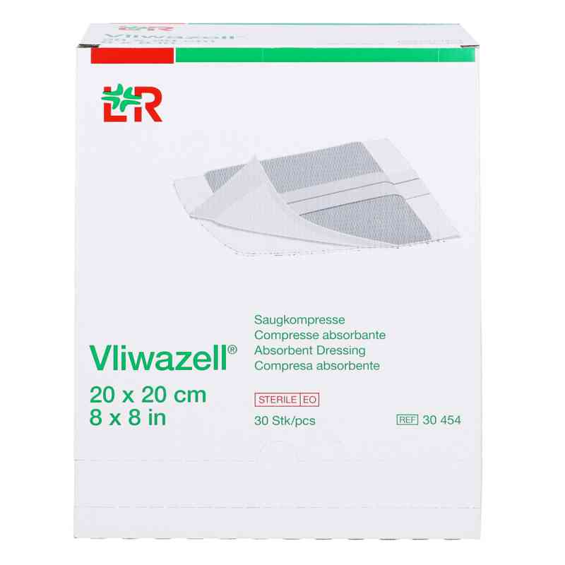 Vliwazell Saugkompressen 20x20 cm steril 30 stk von B2B Medical GmbH PZN 15824273
