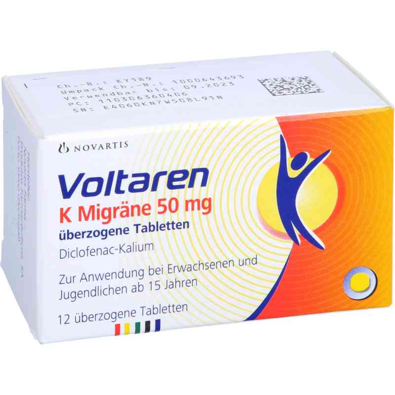 Voltaren K Migräne 50mg 12 stk von EurimPharm Arzneimittel GmbH PZN 03063604