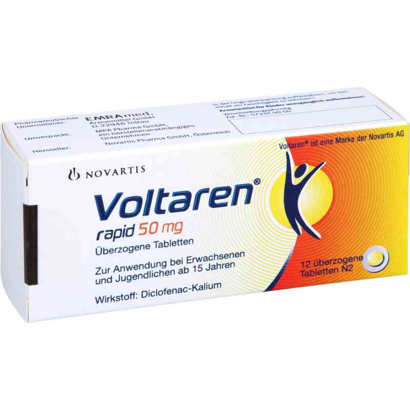 Voltaren rapid 50mg 12 stk von EMRA-MED Arzneimittel GmbH PZN 01311038