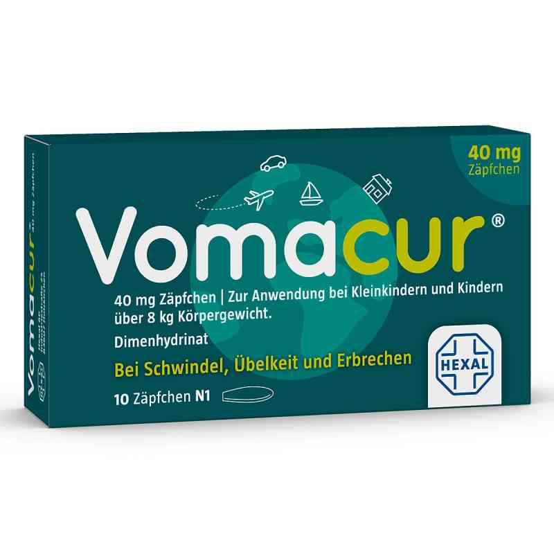 Vomacur® 40 mg Zäpfchen 10 stk von Hexal AG PZN 03815211