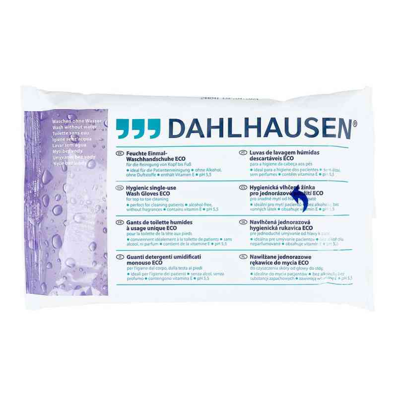 Waschhandschuhe Einmal Eco feucht 8 stk von P.J.Dahlhausen & Co.GmbH PZN 09882094
