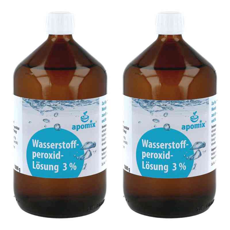Wasserstoffperoxid 3% Dab 10 Lösung 2x1000 g von apomix PKH Pharmazeutisches Labor GmbH PZN 08105868