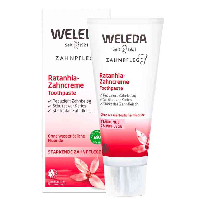 Weleda Ratanhia Zahncreme 75 ml von WELEDA AG PZN 00506550
