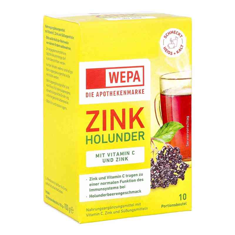 Wepa Zink Holunder+Vitamin C+Zink   10X10 g von WEPA Apothekenbedarf GmbH & Co K PZN 18336982