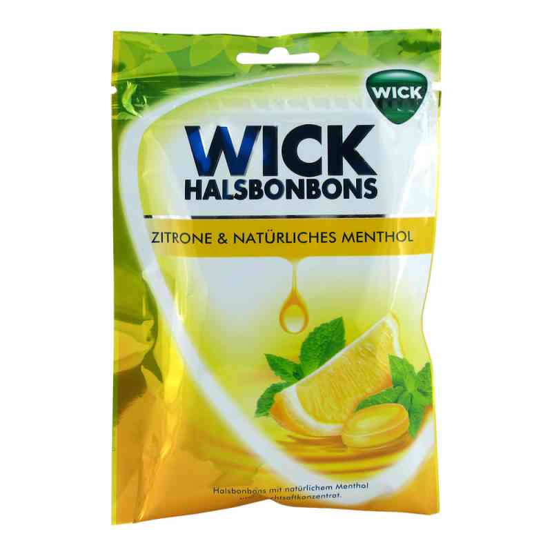Wick Zitrone & natürliches Menthol Bonb.m.zucker 72 g von Dallmann's Pharma Candy GmbH PZN 00015881