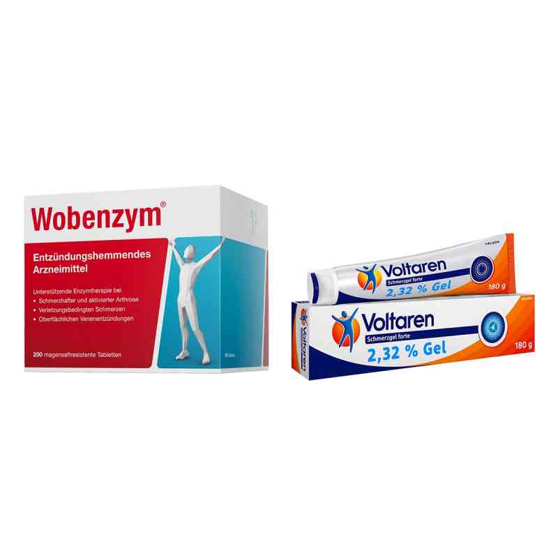 Wobenzym Tabletten + Voltaren Schmerzgel forte 23,2 mg/g Gel 1 Set von  PZN 08105159