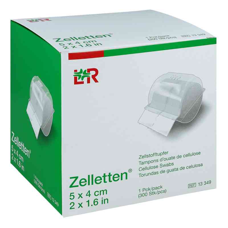 Zelletten Tupfer 4x5 cm unsteril Rolle 300 stk von Lohmann & Rauscher GmbH & Co.KG PZN 02292805