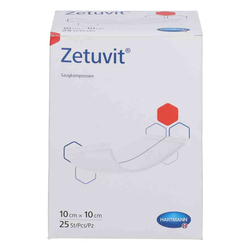 Zetuvit Saugkompressen Steril 10x10 Cm 25 stk von ToRa Pharma GmbH PZN 19166826