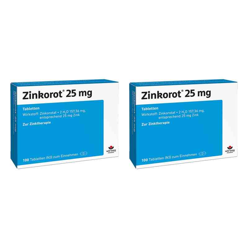 Zinkorot 25 Mg Tabletten 2x100 stk von Wörwag Pharma GmbH & Co. KG PZN 08105399