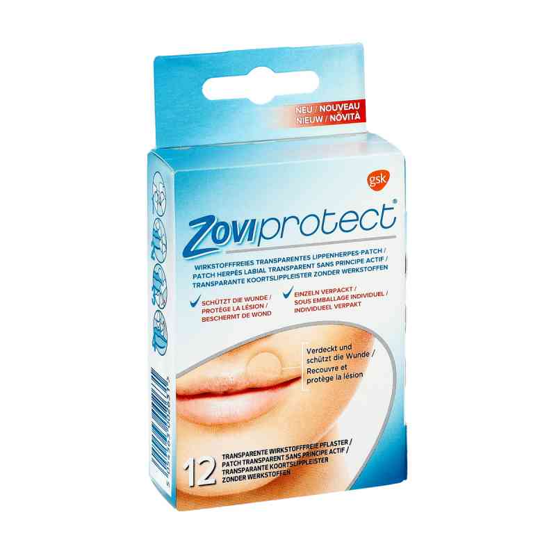 Zoviprotect Lippenherpes-patch transparent 12 stk von GlaxoSmithKline Consumer Healthc PZN 11134436