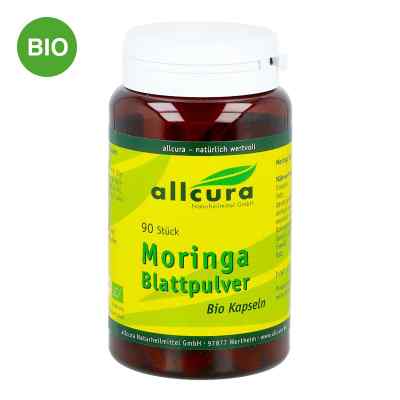 Moringa Blattpulver Bio Kapseln 90 stk von allcura Naturheilmittel GmbH PZN 03081022