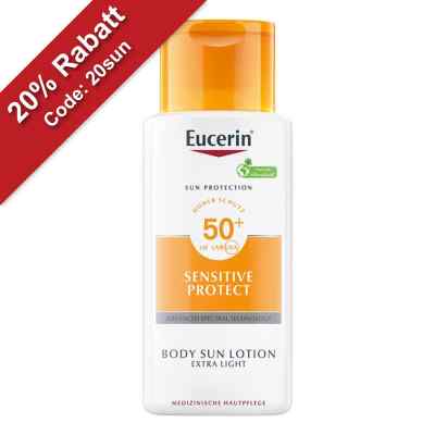 Eucerin Sun Sensitive Protect Lotion Extra Light LSF 50+ 150 ml von Beiersdorf AG Eucerin PZN 03815725