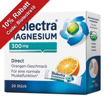 Biolectra Magnesium 300 mg Direct Orange 20 stk von HERMES Arzneimittel GmbH PZN 07795646