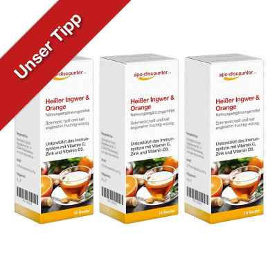 Heisser Ingwer + Orange Tee 3x 10x5 g von apo.com Group GmbH PZN 08101968