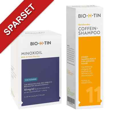 BIO-H-TIN Minoxidil 50mg/ml Männer + BIO-H-TIN Coffein-Shampoo 1 Pck von Dr. Pfleger Arzneimittel GmbH PZN 08104514