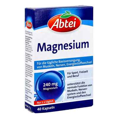 Abtei Magnesium 240 Mg Kapseln Titandioxidfrei 40 stk von Omega Pharma Deutschland GmbH PZN 17944171