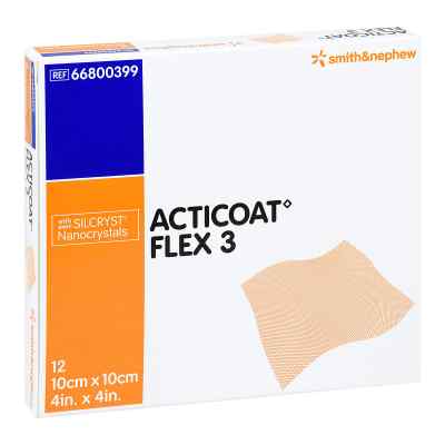Acticoat Flex 3 10x10 cm Verband 12 stk von Smith & Nephew GmbH PZN 05372858